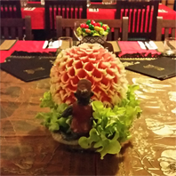 Choc Dee carved centrepiece