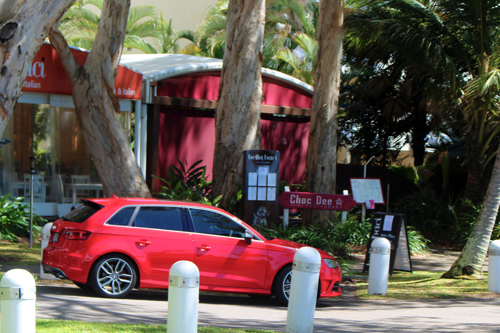 Choc Dee street view with audi s3 parked in front before opening 
