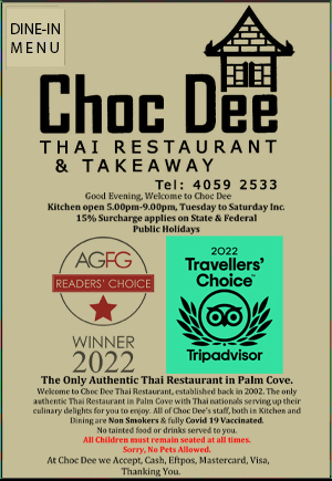 choc dee thai food menu